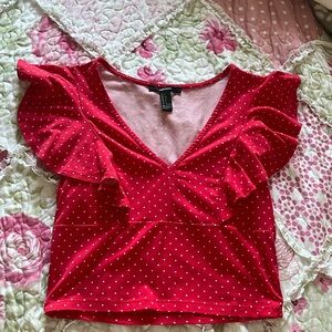 Dainty polka dotted top